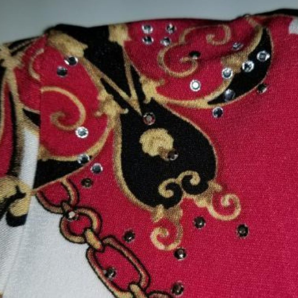 JM Collection Embellished Tunic - Picture 3 of 6